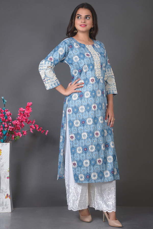 Moonstone Blue Kurta