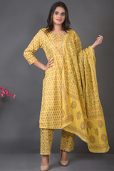 Polka Booti Kurta Set