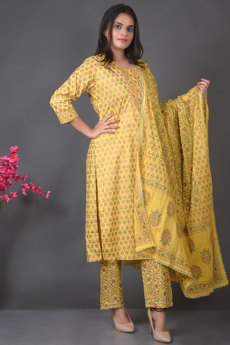 Polka Booti Kurta Set