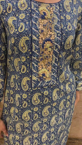 Classic Ajrak print Kurta