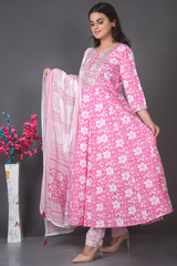 Anarkali Floral Print Co-ord Set