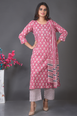 Block Printed Kurta Set