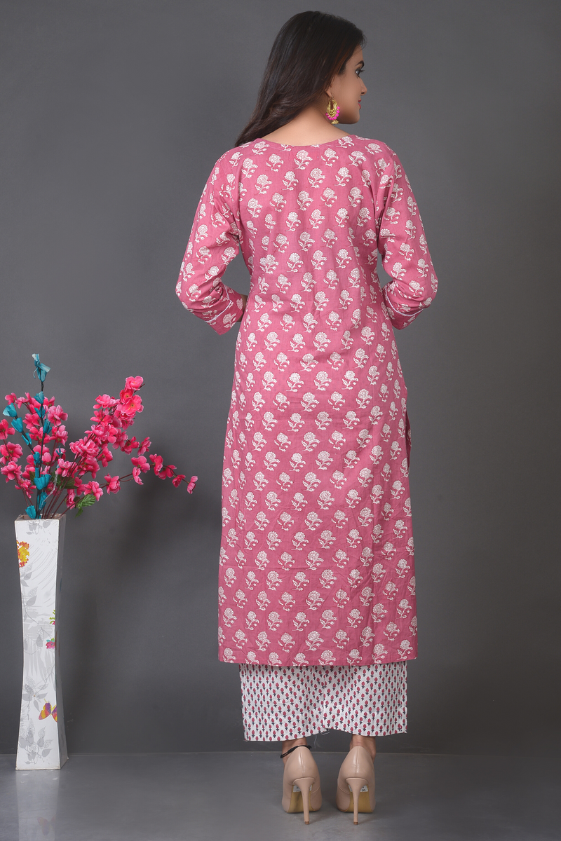 Block Printed Kurta Set