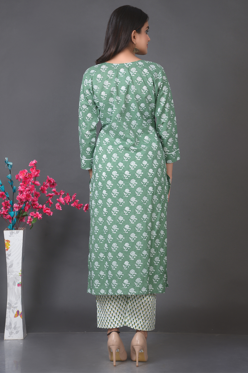 Block Printed Kurta Set