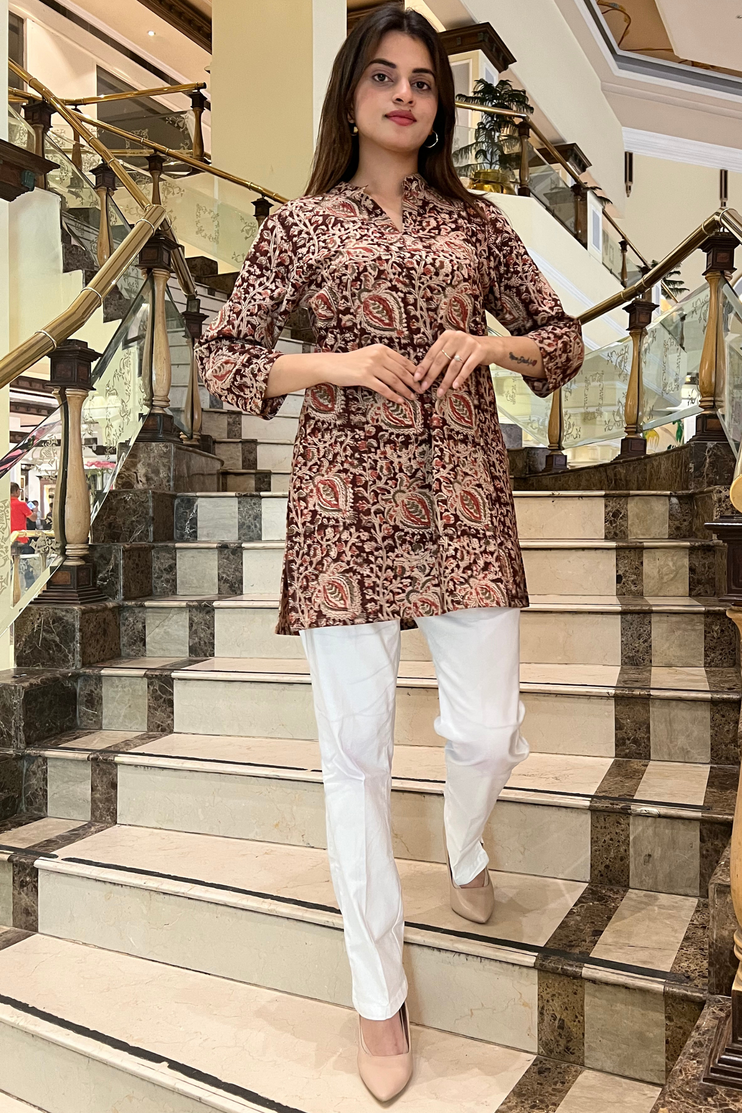 KALAMKARI SHORT KURTI