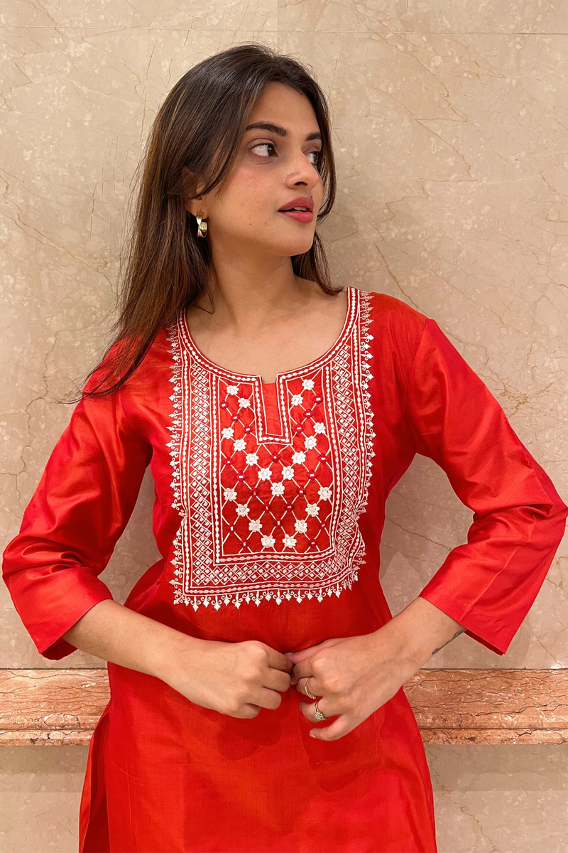 Beautiful Resham Embroidery Kurta