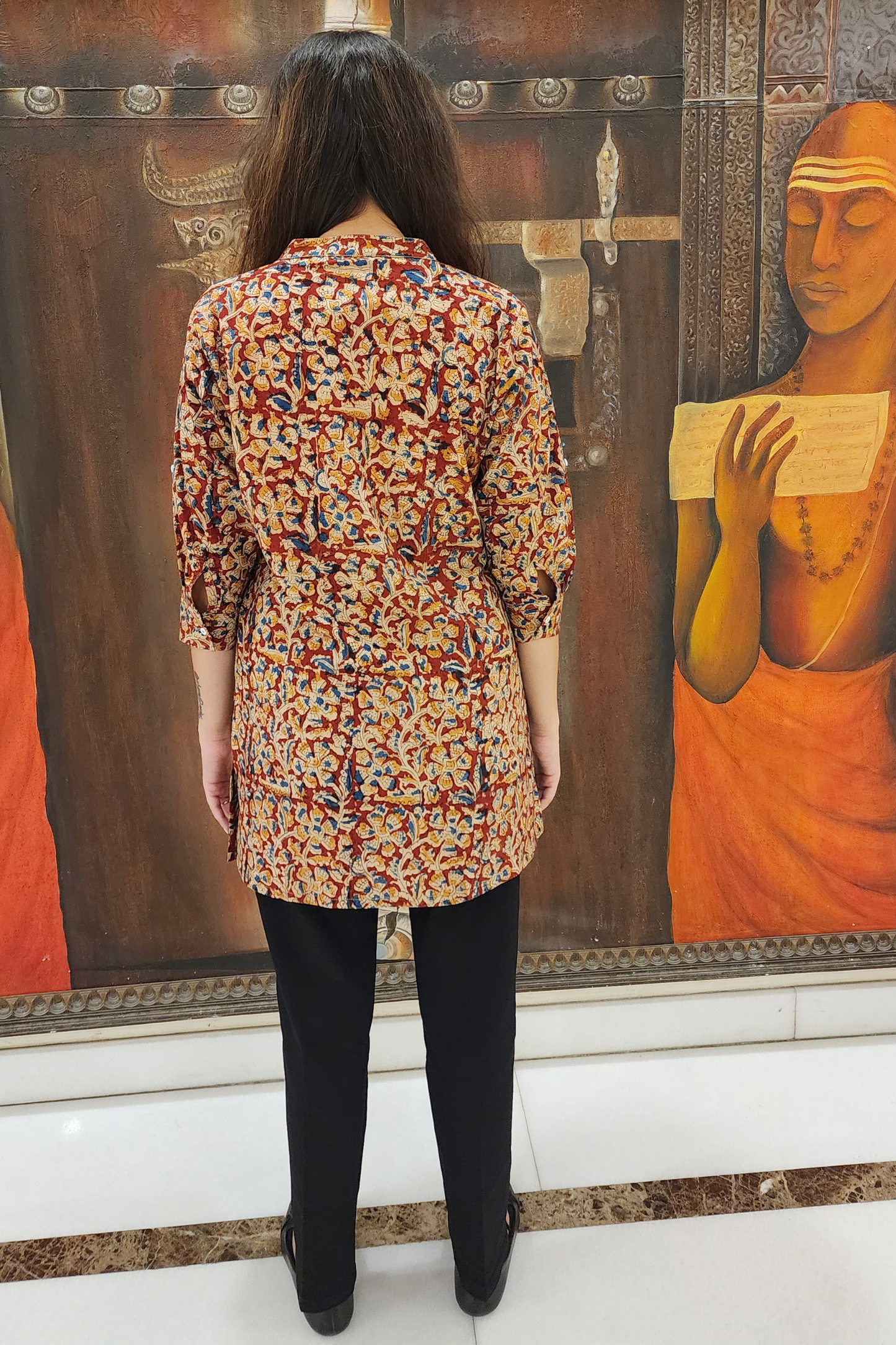 KALAMKARI SHORT KURTI