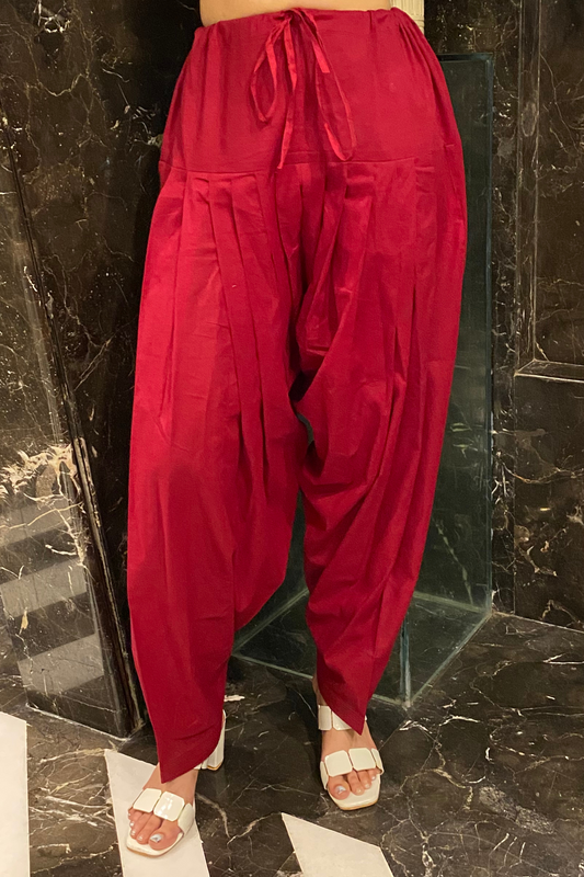 Red Cotton Salwar
