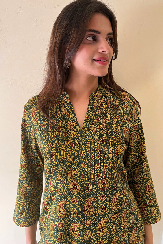 AJRAK PRINT KURTI