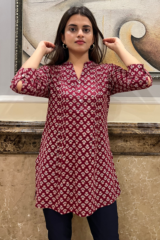 Ajrak Print Kurti