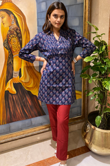 Block Print Short Kurti