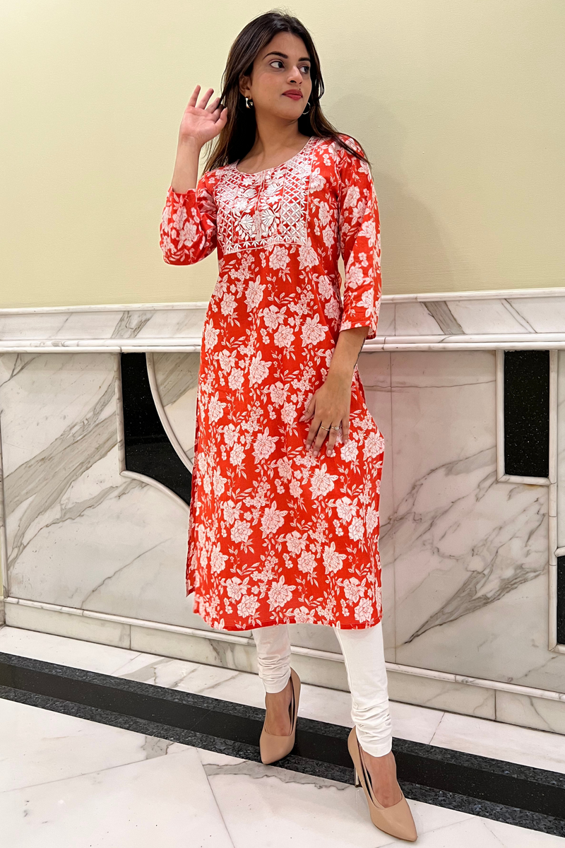 Cotton Print Kurta