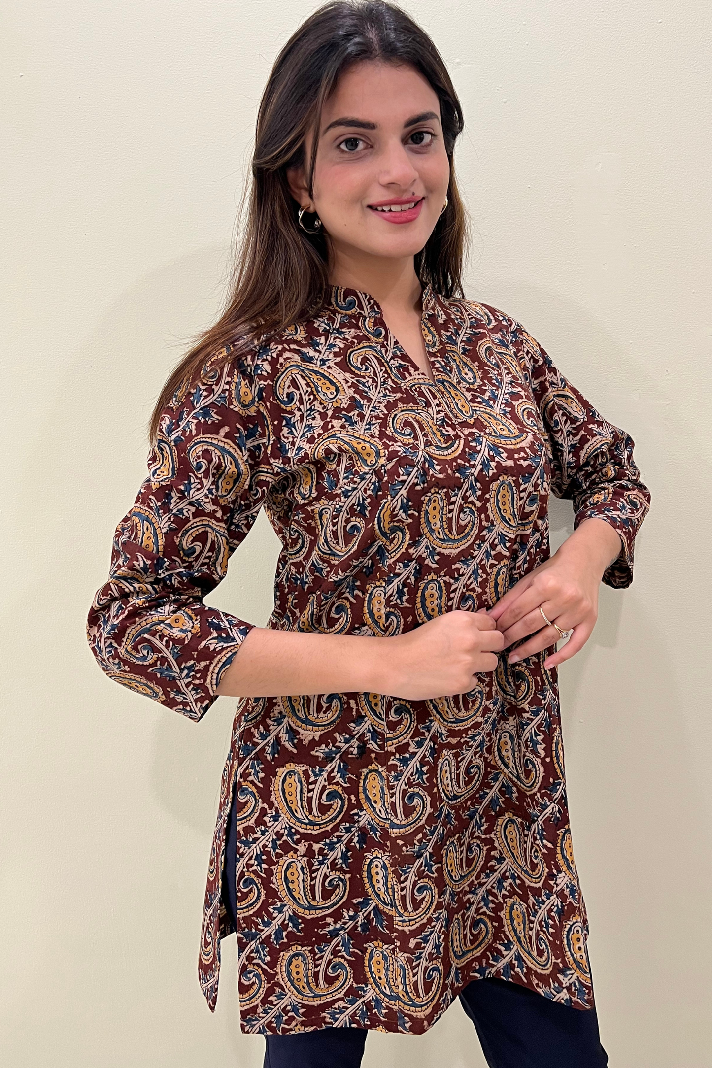 KALAMKARI SHORT KURTI