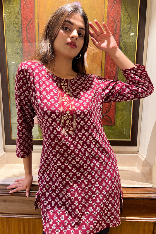 AJRAK PRINT KURTI
