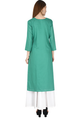 Pista Green Chanderi Kurta