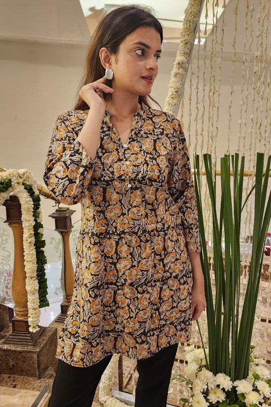 KALAMKARI SHORT KURTI