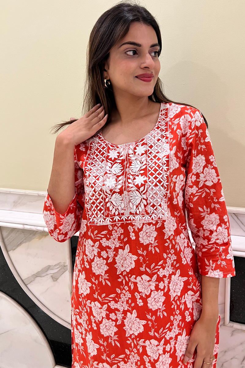 Cotton Print Kurta