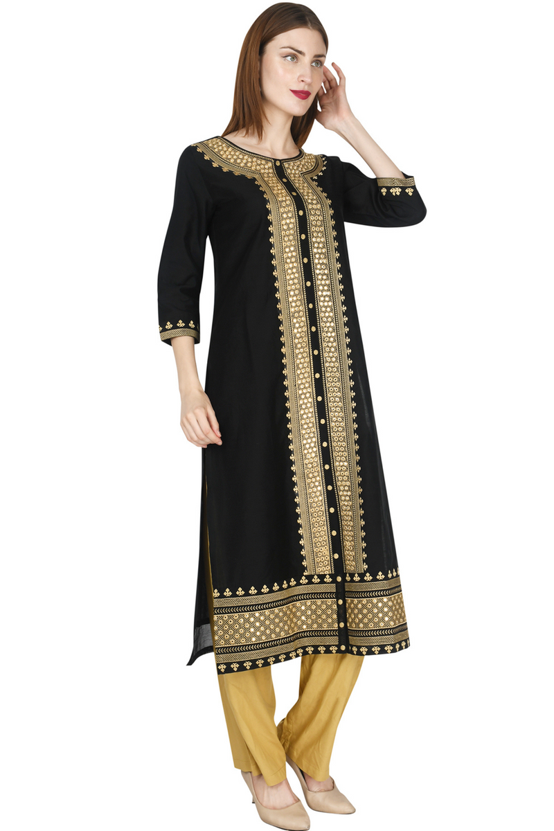 Zari Embroidery Kurta