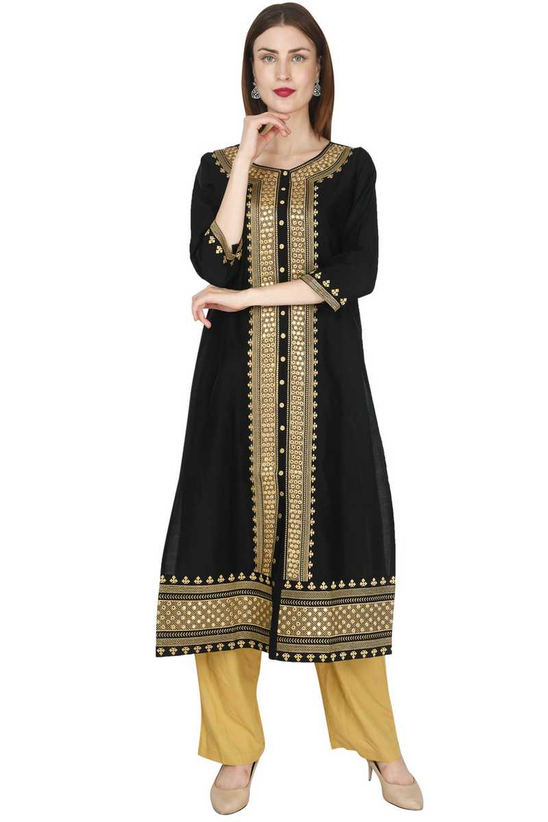 Zari Embroidery Kurta