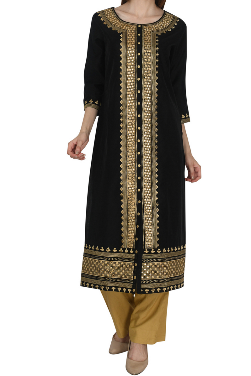 Zari Embroidery Kurta