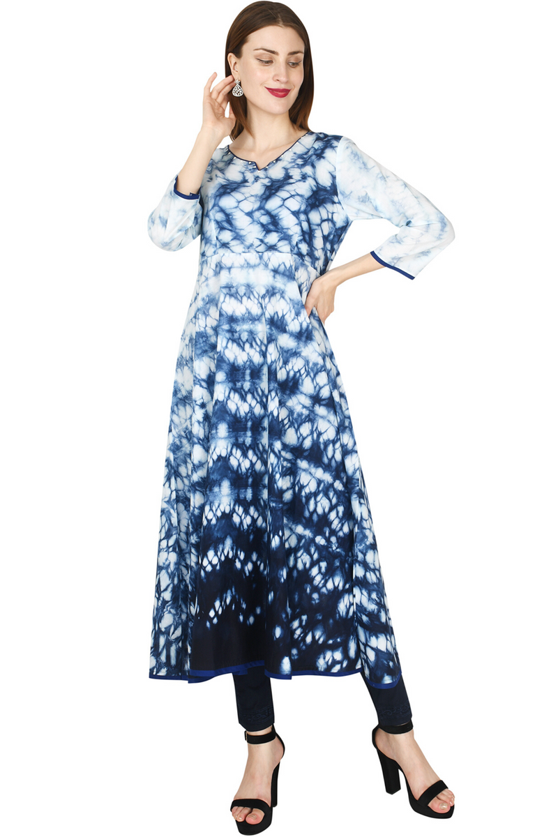 Indigo Tie & Dye Kurta