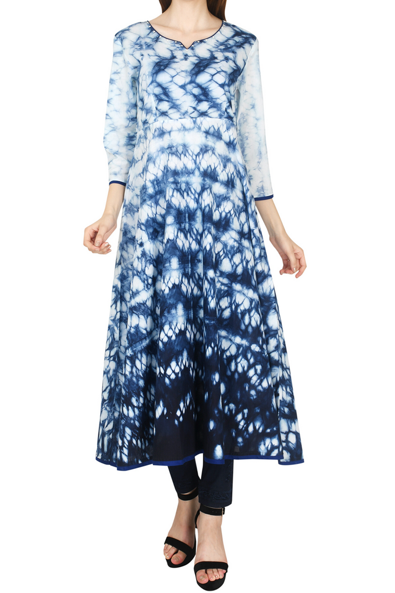 Indigo Tie & Dye Kurta