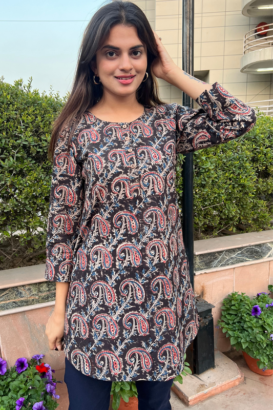KALAMKARI SHORT KURTI