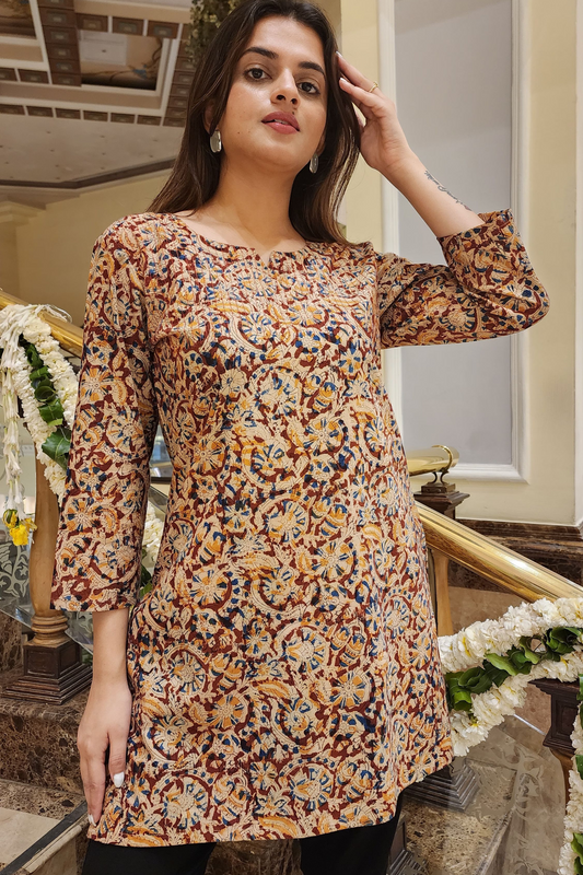 KALAMKARI SHORT KURTI