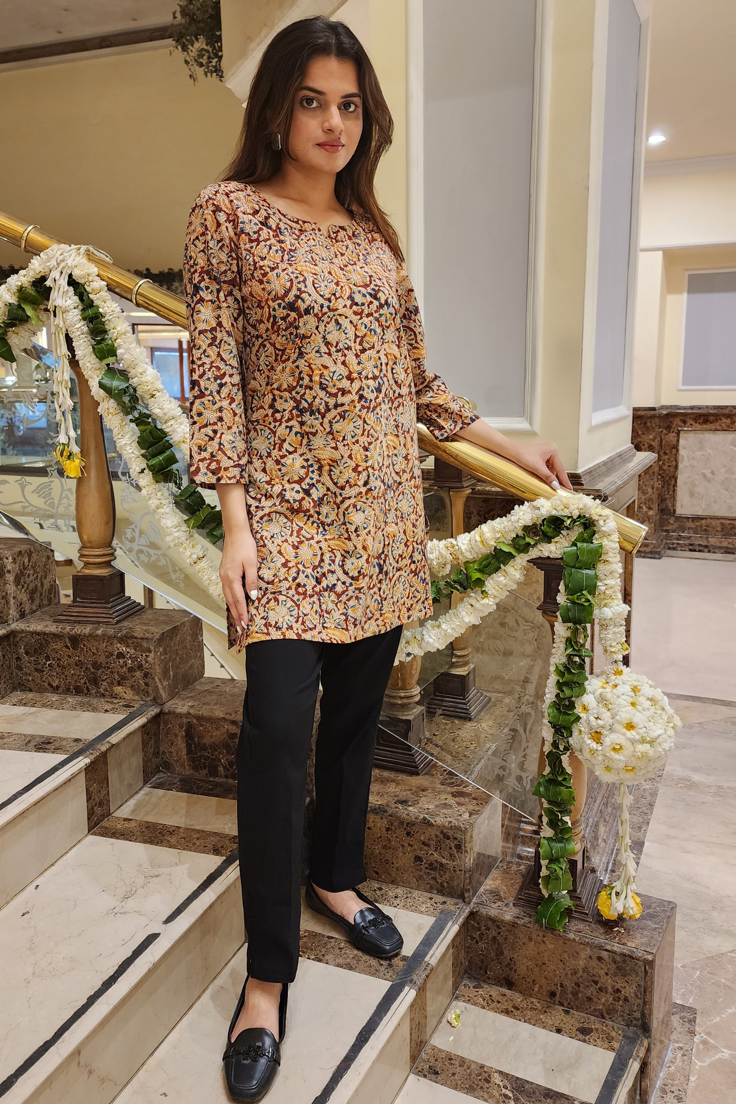 KALAMKARI SHORT KURTI