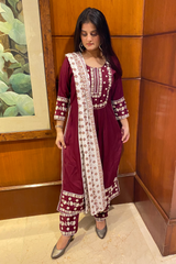 Resham Embroidery Coord Set