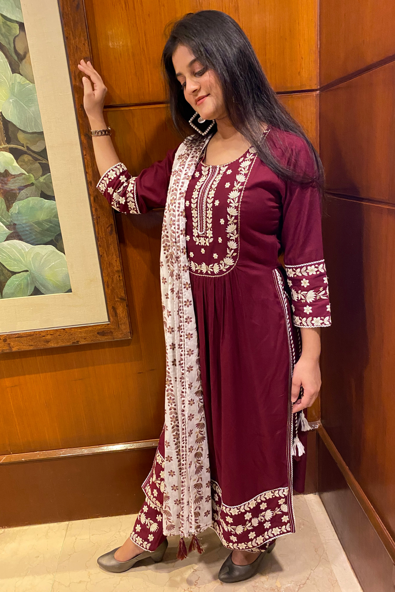 Resham Embroidery Coord Set