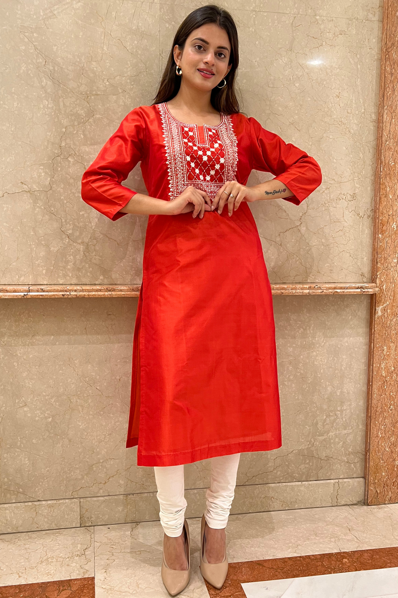 Beautiful Resham Embroidery Kurta